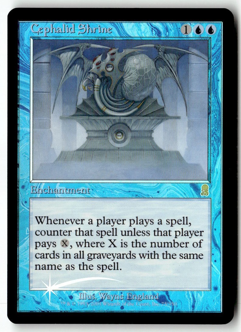 MTG Foil Cephalid Shrine - Odyssey Moderately Played English