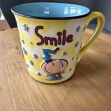 1997 Carlton Cards Bubblegum Smile Mug Xpressions Coffee Cup Stars