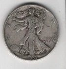 1937 P WALKING LIBERTY HALF DOLLAR 90% SILVER PHILADELPHIA .50¢ UNITED STATES