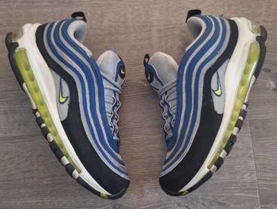 Nike Air Max 97 OG Atlantic Blue DQ9131-400 Voltage Yellow Womens US 8