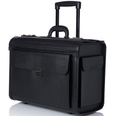 Alpine Swiss 19 Wheeled Briefcase Rolling Case Sales Sample Pilot Lawyer Attache