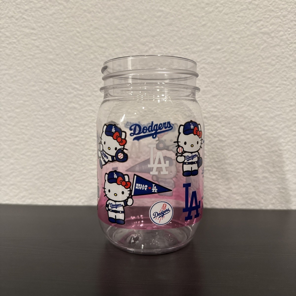 LA Dodgers Hello Kitty Souvenir Mason Jar Cup 4/13/26 | eBay