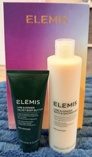 Elemis Lime & Ginger Bath and Shower Milk 300ml & 100ml Velvet Butter  RRP £50