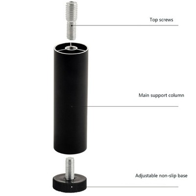 Heavy Type Adjustable Legs 3.4 Inch Height Replacement For Bed Frame M10
