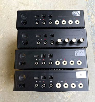 Sonos Amp Lot of 4 Black 2-Ch 125W Class D AUX In Banana Speaker Out