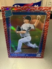 2021 Panini Donruss Optic Clarke Schmidt #41 Photon Prizm Yankees Baseball