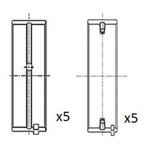 Kurbelwellenlager Fai Autoparts BM1002-STD FüR Opel Astra H-image