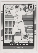 2016 Panini Donruss Test Proof Black 20/25 Carlos Correa #59 o7m