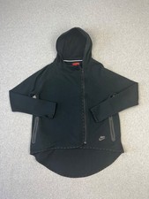 Nike Sportswear Tech Fleece Cape Jacket Womens M Black Hooded 669613-010