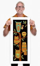 Josh Agle - Shag Art ‘NIGHT OWLS’ 12 Color Serigraph Sold Out Mint Print COA