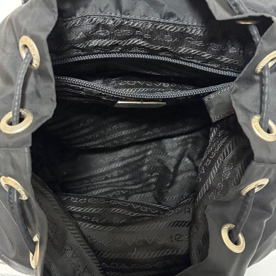 Authentic Prada Backpack with Triangle Logo, Blac… - image 9