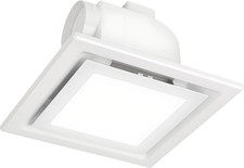 8 Inch Bathroom Exhaust Fan with LED Light, 100 CFM, Quiet Ventilation