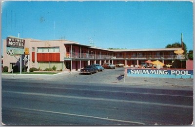 1950s LAS VEGAS, Nevada Postcard WITTWER MOTEL AND CAFE - 700 N. Main Street