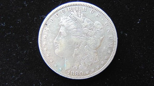 1880 P Morgan Silver Dollar $1 Choice AU Nice Coin #11