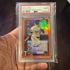 2025 Topps Series 1 - Brooks Lee #317 Orange Rainbow /25 (RC)