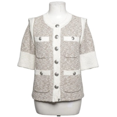 Veronica Beard, Strickjacke, Damen, Größe: XS, Beige/Weiß #XNs