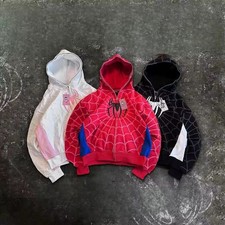 Spiderman Gwen Miles Morales Herren Zip Up Sw...