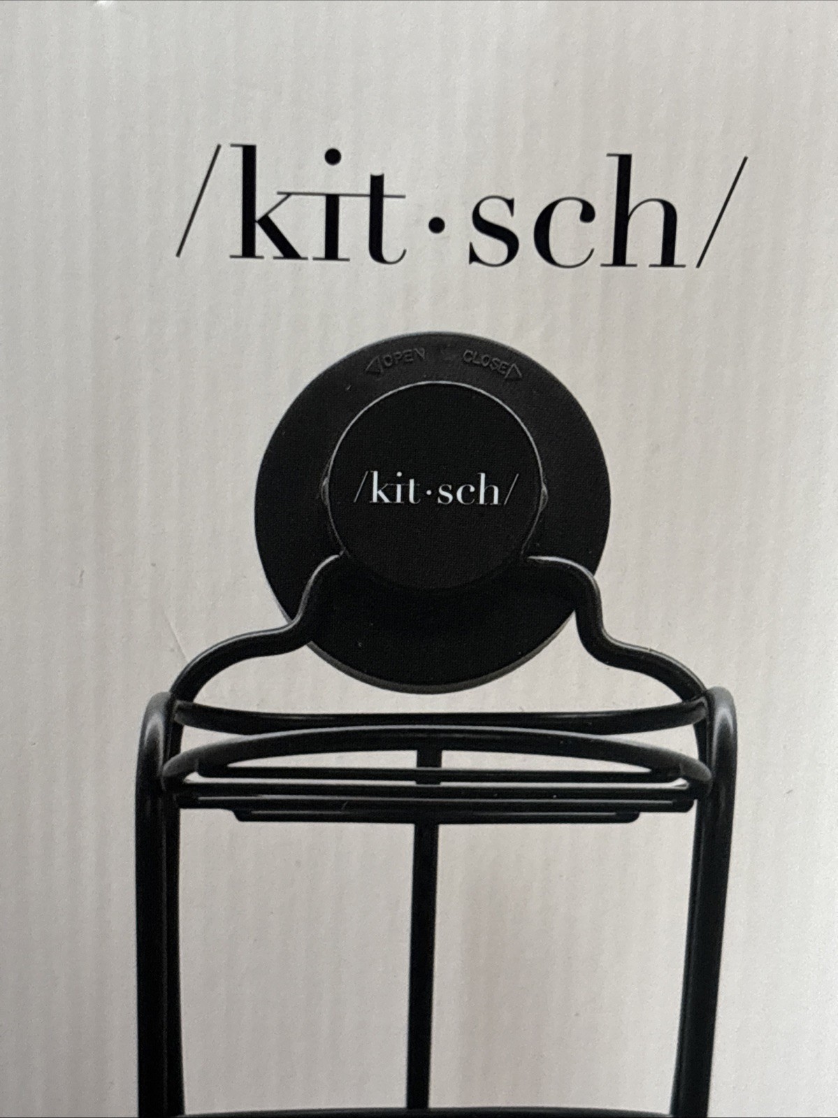 Kitsch Self Draining Shower Caddy w/ Suction Cup Rust Proof Bar Soap Holder New