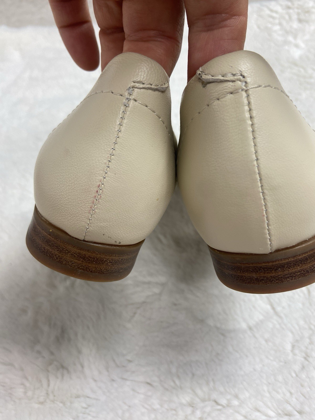 Munro Perfect Fit Loafer Shoe Leather Women's Cream Size 6.5  New