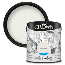 Image of Crown Walls & Ceilings Matt 2.5L Sail White
