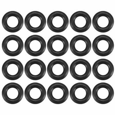 20pcs Black Nitrile Butadiene Rubber   O-Ring 1.8mm Inner Dia 1mm Width  KD *tn