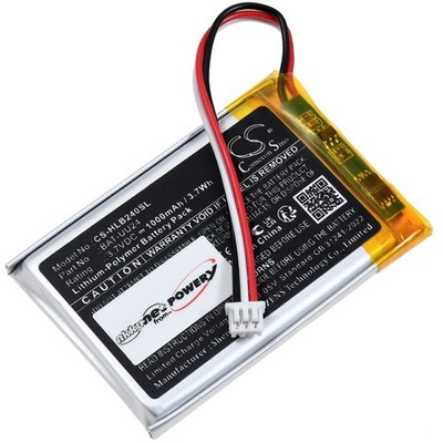 Akku für HelloBaby HB32 HB32RX Babyphone 3,7V 1000mAh/3,7Wh Li-Polymer Schwarz