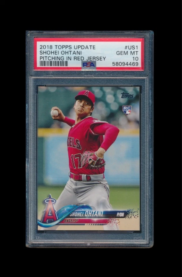 Shohei Ohtani Topps 2018 actualización cromada Rookie RC PSA 10 Chaser leer descripción Foto 2 de 3