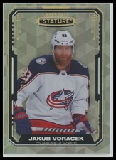 Jakub Voracek #/22 - 2021-22 UD Stature Design-Photo Variant #73 Columbus