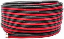 12 Gauge 100 Copper Zip Cable 12 AWG American Wire Guage Stranded OFC Red -