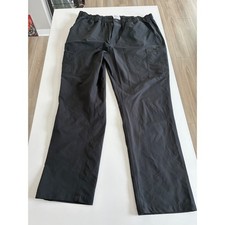 Carhartt Men's Relaxed Fit Cargo Pants Black Elastic Waist Size XL