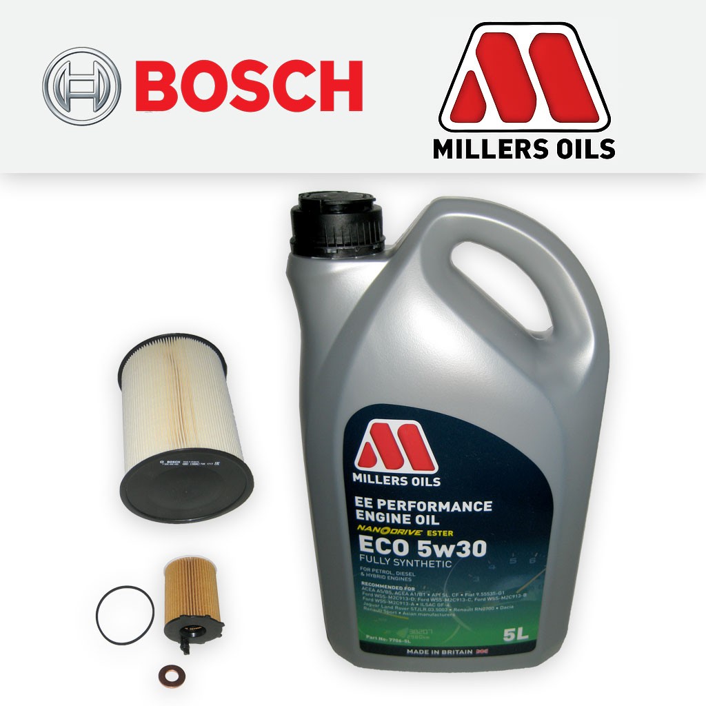 SERVICE KIT for FORD FOCUS MK3 1.6 TDCI OIL AIR FILTERS +EE NANO OIL (2010-2017)