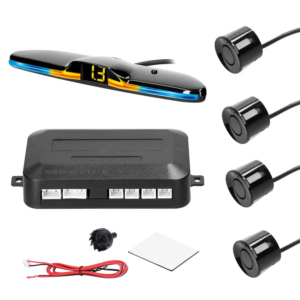 Car Parking Rear Reversing Radars System With 4 Parking Sensors R6Z9 - Image 3 of 4