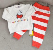 Gelato Pique Miffy Kids Pajama Set S 110-120 Fluffy White Orange New