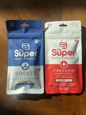 The Super Patch Company:The Rocket Patch & The Freedom Patch Pack Of 28 Patches