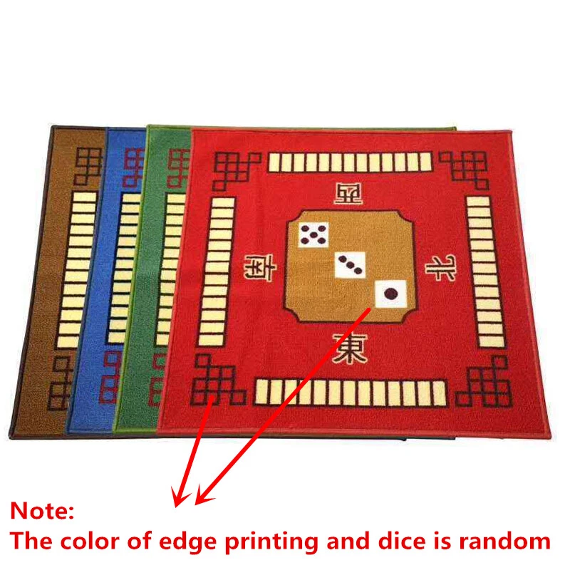 Home Mahjong Mat Non-Slip Mahjong Pad Square Party Game Mat Gifts Table Cloth - Image 4 of 4