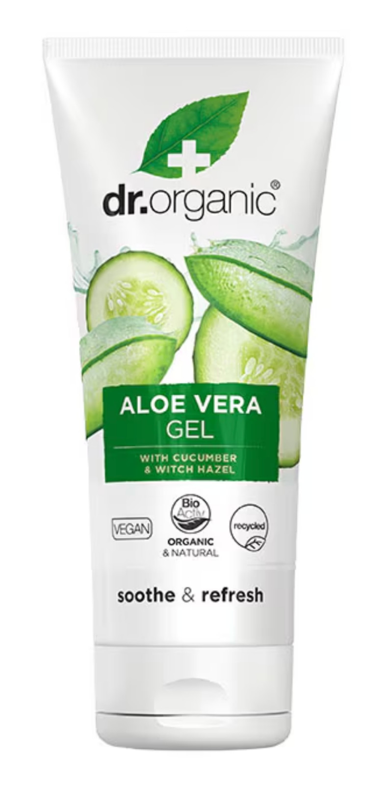 Dr Organic BioActive Aloe Vera Gel Cucumber Witch Hazel & Calendula 200ml