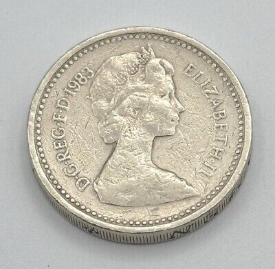 その他 Queen Elizabeth Rare 1983 Queen Elizabeth II One PoundCoin Error 