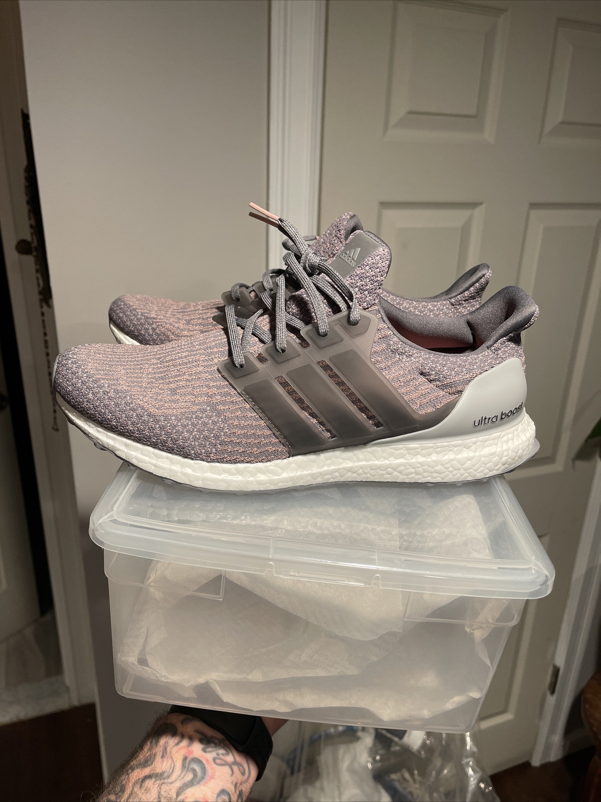 adidas ultra boost grey pink