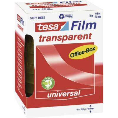 tesafilm Office Box Rolle 66m 15mm transparent 10St. 57372-00002-02 (40424480360