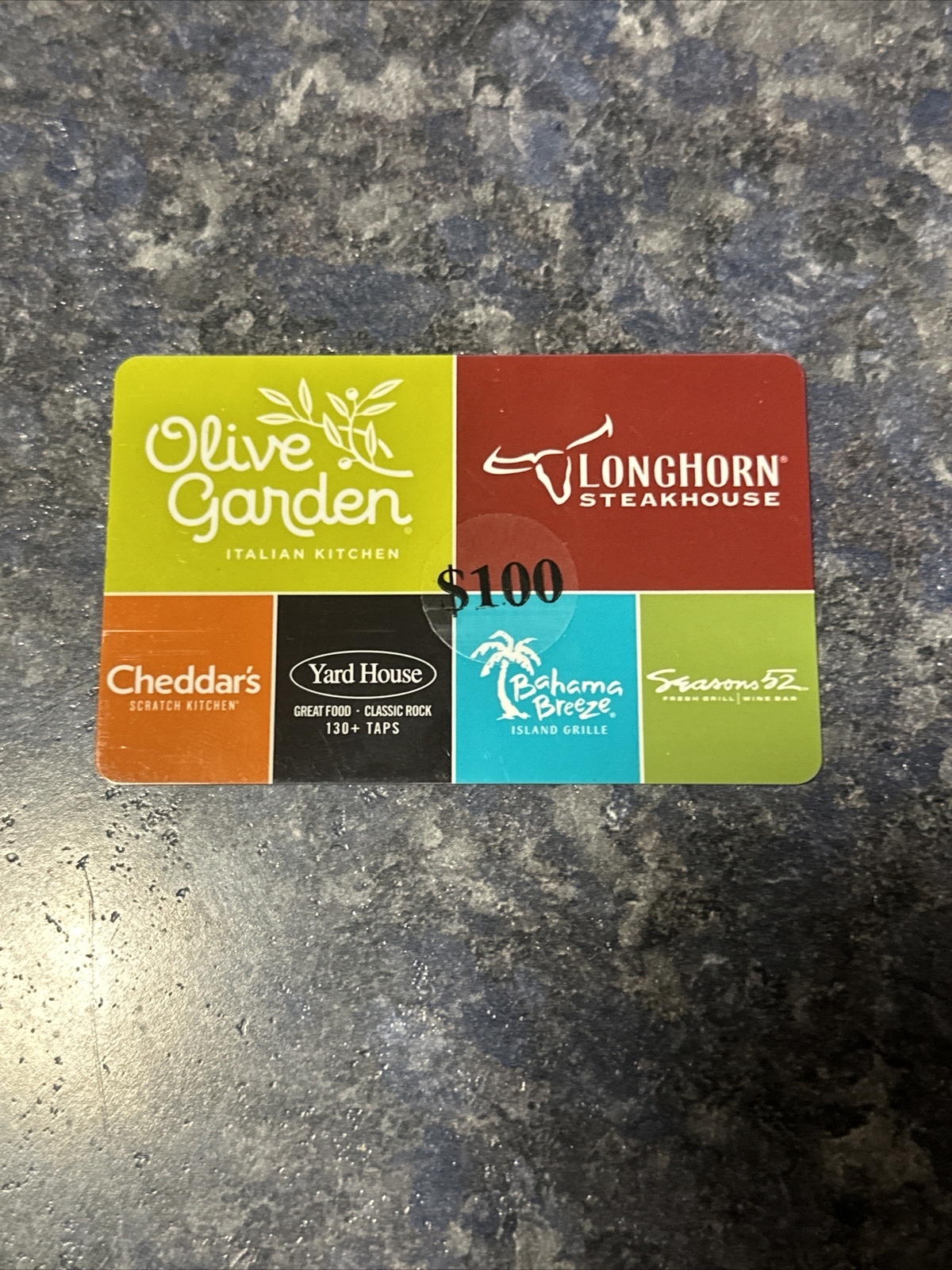 100 Darden Restaurants Gift Card Olive Garden Yard House Longhorn