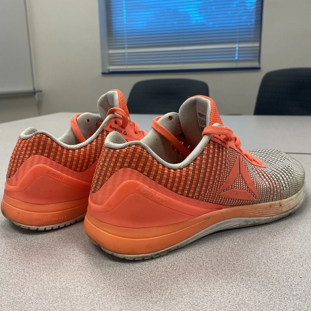 Reebok Crossfit Nano 7 Weave Womens 9 Orange White Gray 1y3051