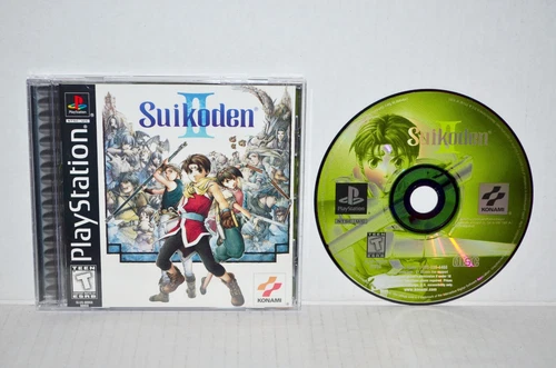 Suikoden II (Sony PlayStation 1, 1999) PS1 PSOne PSX 2 3 Reg. CIB Black Label