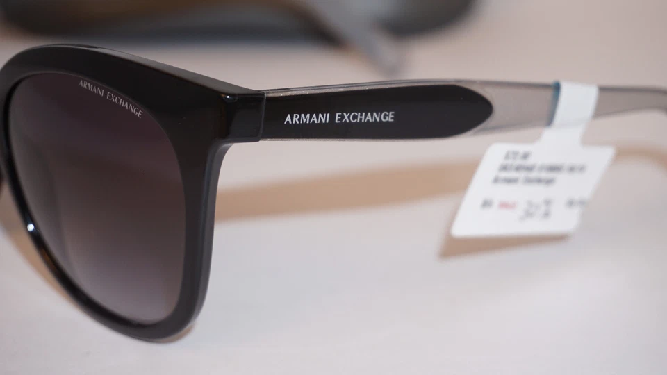 Armani Exchange Sunglasses New Cateye Black Grey AX4094S 81588G 54 19 140 - Image 3 of 4