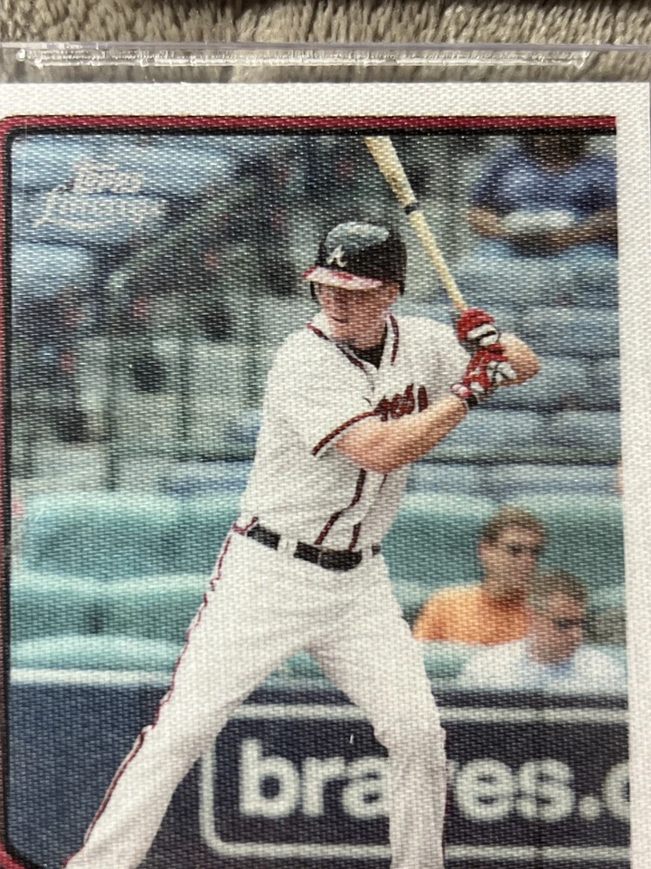 2011 TOPPS LINEAGE CHIPPER JONES CLOTH STICKERS #TCS35 BGS 9.5 GM “HOF” BRAVES - Image 3 of 3