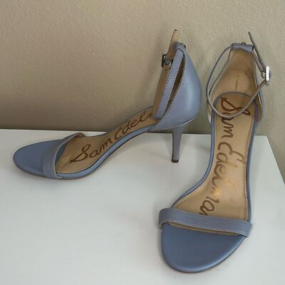 Sam Edelman Patti Ankle Strap Heels Periwinkle Blue size
