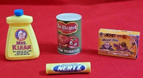 VERRÜCKTE PAKETE Minis Serie 1 4 Stück Mrs Klean, Nertz, Sic, entmentiert   - Bild 1 von 5