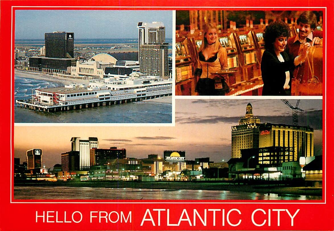 Postcard Atlantic City, New Jersey Ocean One Mall, Slot Machines, City  Skyline