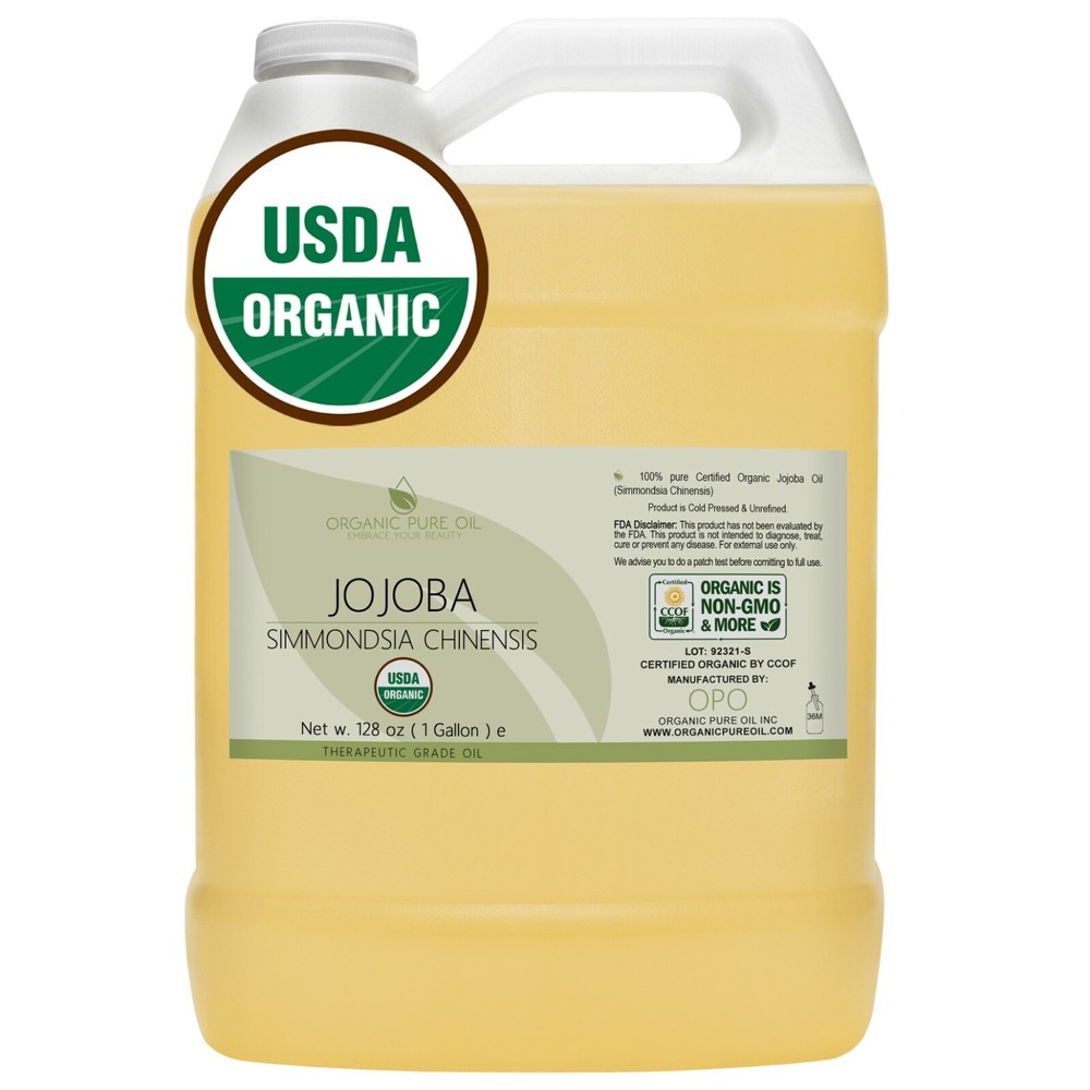 Jojoba oil organic usda certified 100% pure unrefined golden cold pressed uncut