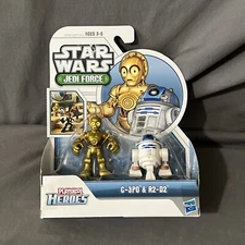 New 2010 Hasbro STAR WARS Playskool Heroes JEDI FORCE Figures R2-D2 & C-3PO 