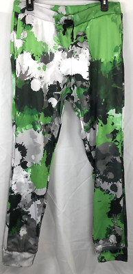 NWT iEDM Custom Jogger Pants Neon Graffiti Paint Splatter Graphics Lounge Punk